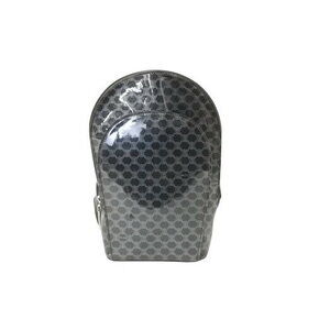 Celine Backpack Macadam Leather Patent Vernis Black